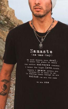 *NEW* Namaste MAN - Organic Cotton Bamboo Men's Yoga Tee