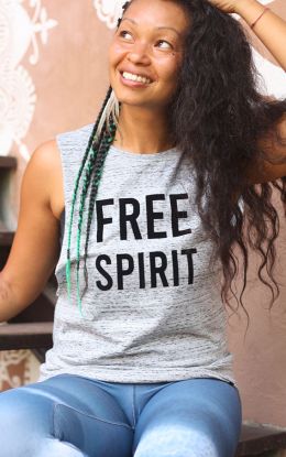 FREE SPIRIT Unisex Tank - Organic Cotton Yoga Top