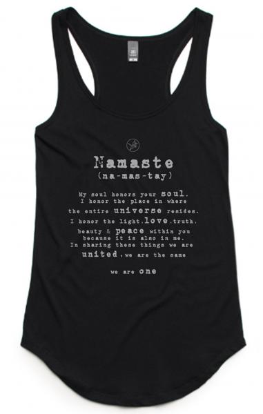 Namaste Singlet - Organic Cotton & Bamboo Yoga Top